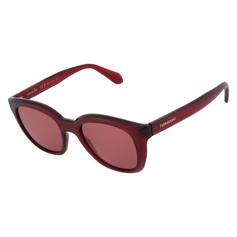 Ferragamo Salvatore Ferragamo Red Cat Eye Ladies Sunglasses