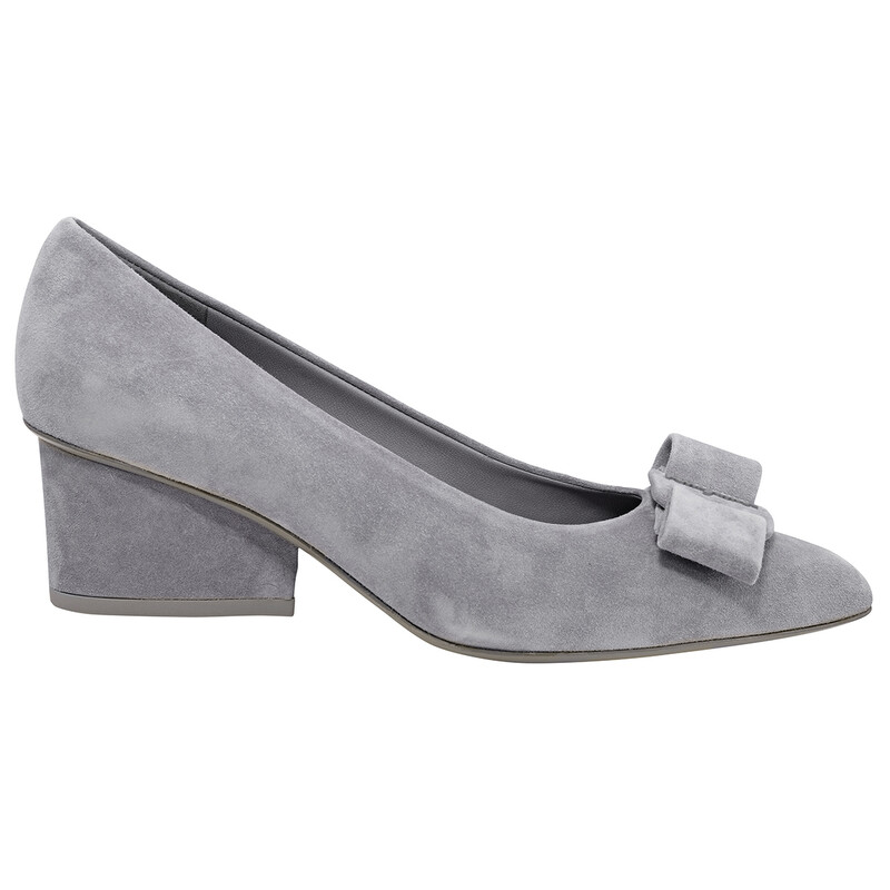 Ferragamo Ladies Grey Heels, US Size 4.5 01R250749537 - Shoes