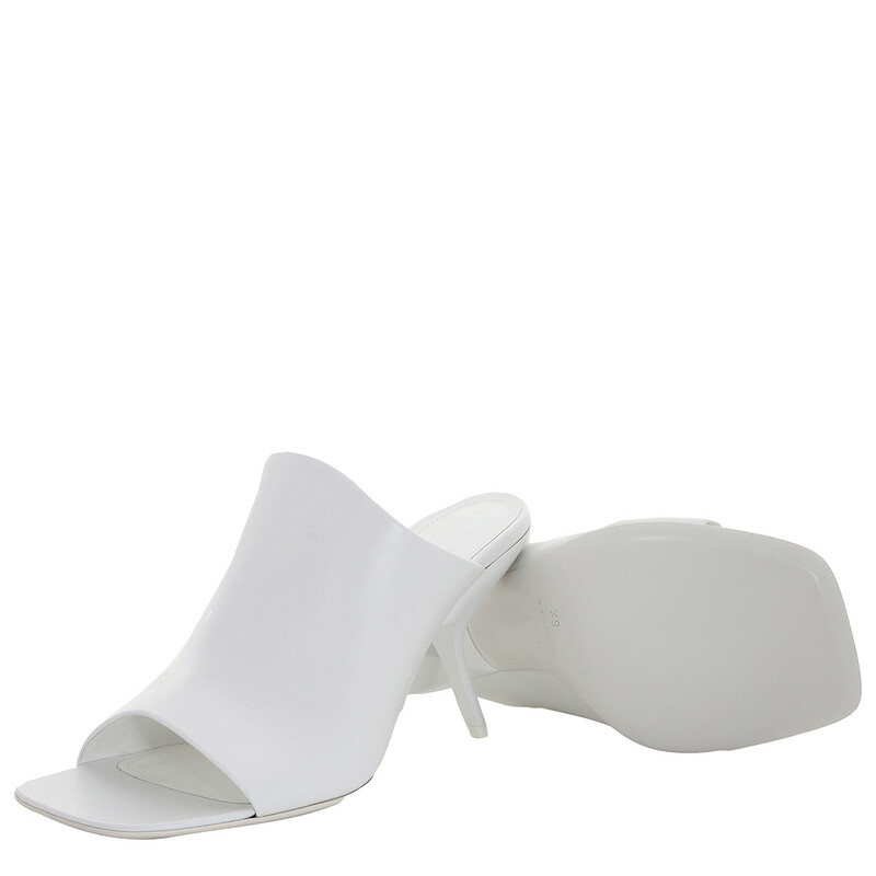 Salvatore Ferragamo White Strap Black Footbed Slide Sandals 0a6393d445731da403006482599a52  main image 3