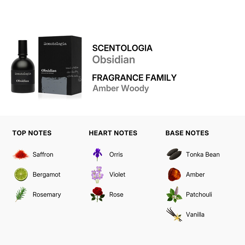 Scentologia Unisex Obsidian Extrait de Parfum Spray 3.4 oz