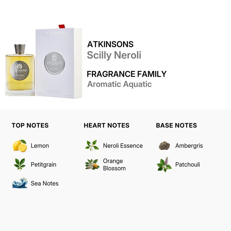Atkinsons Scilly Neroli / Atkinsons EDP Spray 3.3 oz (100 ml) (U