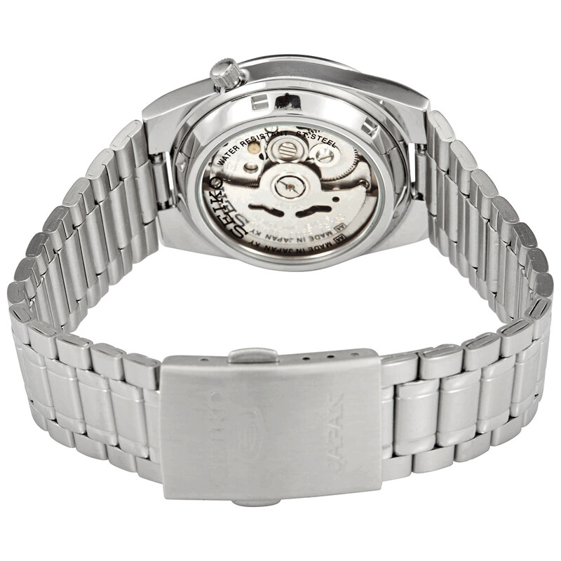 Seiko 5 Automatic Black Arabic Dial Stainless Steel Men's Watch