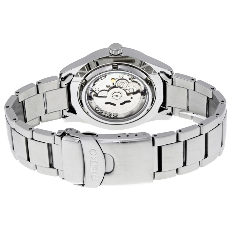Seiko 5 Automatic Black Dial Stainless Steel Men's Watch SNZG13