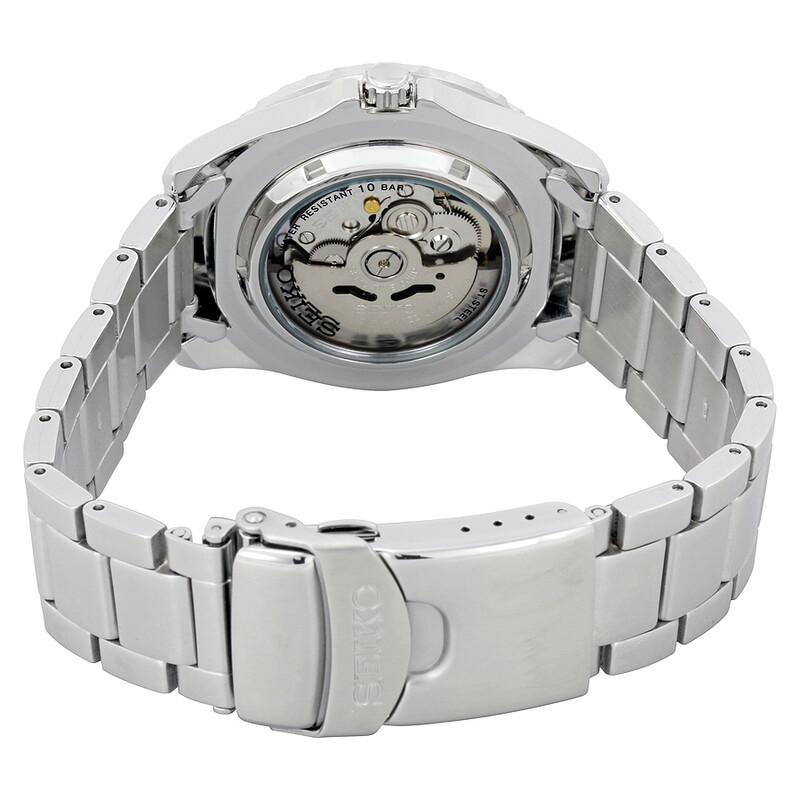 Seiko 5 Automatic Black Dial Stainless Steel Men's Watch SNZF17