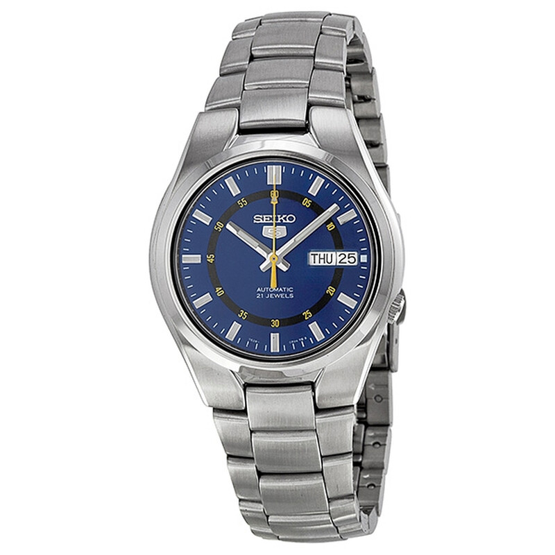 Seiko 5 Automatic Blue Dial Stainless Steel Men's Watch SNK615K1