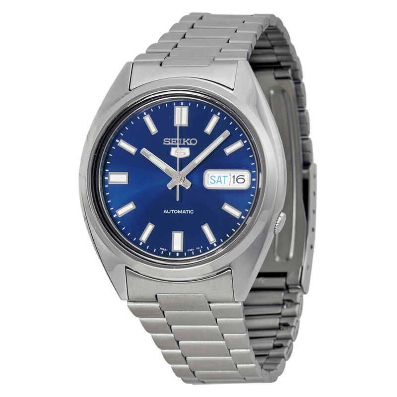 【美品・フルセットSEIKO 5 セイコー5 SNXS77K 自動巻き ネイビー Seiko 5 Automatic Blue Dial Stainless Steel Men's Watch SNXS77