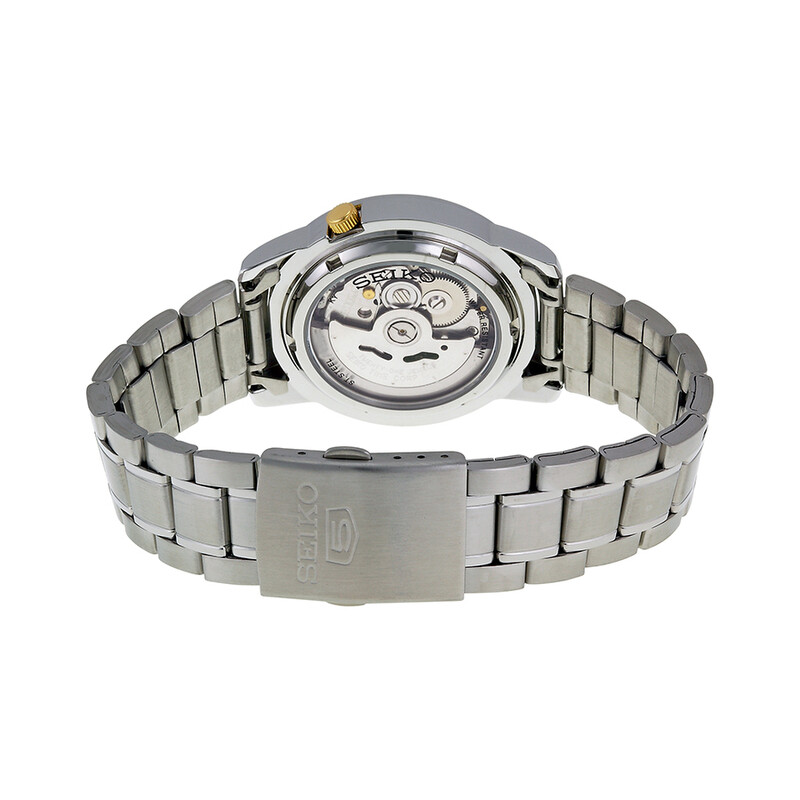 Seiko 5 Automatic Gold Dial Stainless Steel Men's Watch SNKK29