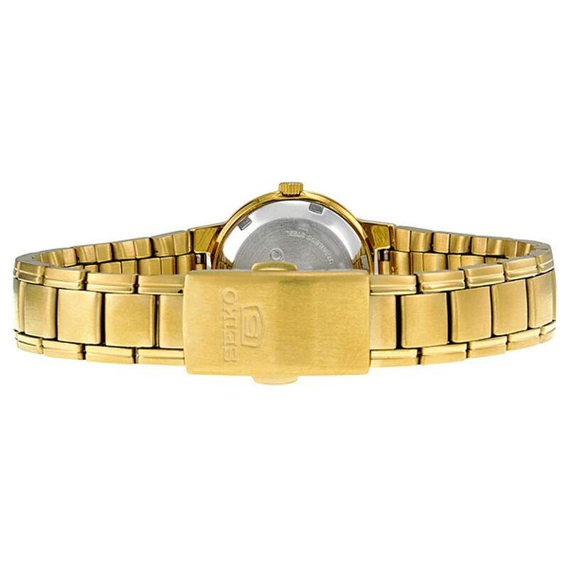 Seiko Series 5 Automatic Gold Dial Ladies Watch SYME46