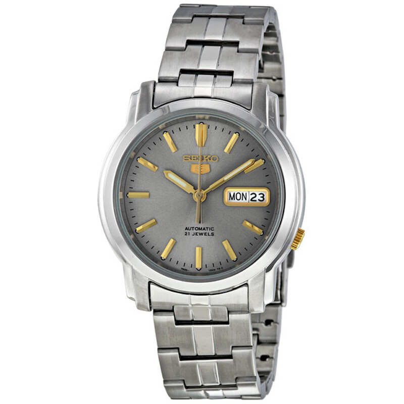 NWT Seiko 5 Automatic Grey Dial Stainless Steel Men\'s Watch Seiko 5 SNXS75K1 Automatic Day Date Grey Dial Analog Men main image 4