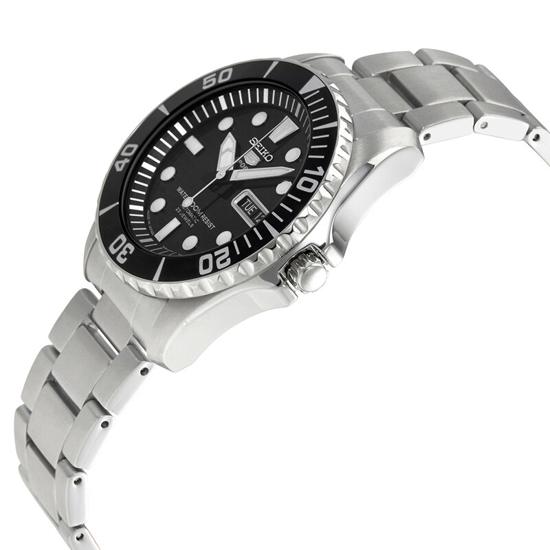 Seiko 5 Automatic Balck Dial Men's Sport Watch SNZF17J1