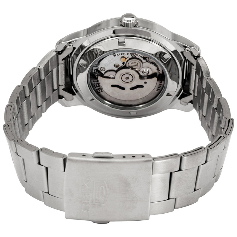 Seiko 5 Automatic White Dial Stainless Steel Men display picture 1