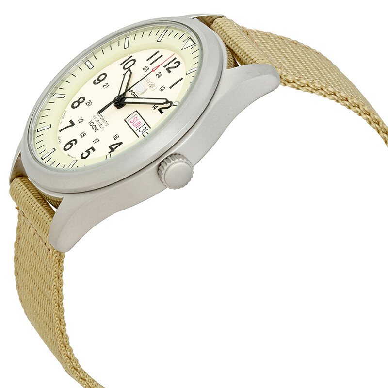 Seiko 5 Automatic Beige Dial Men's Watch SNZG07J1 4954628111104
