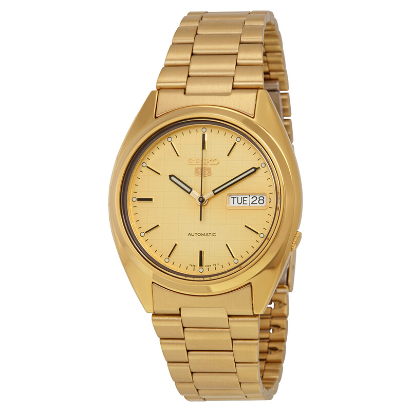 Seiko 5 Automatic Champagne Dial Men's Watch SNXL72 4900969847967