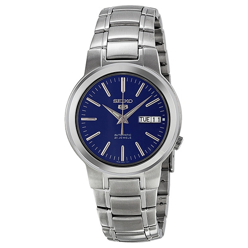 Seiko Series 5 Automatic Blue Dial Men display picture 2