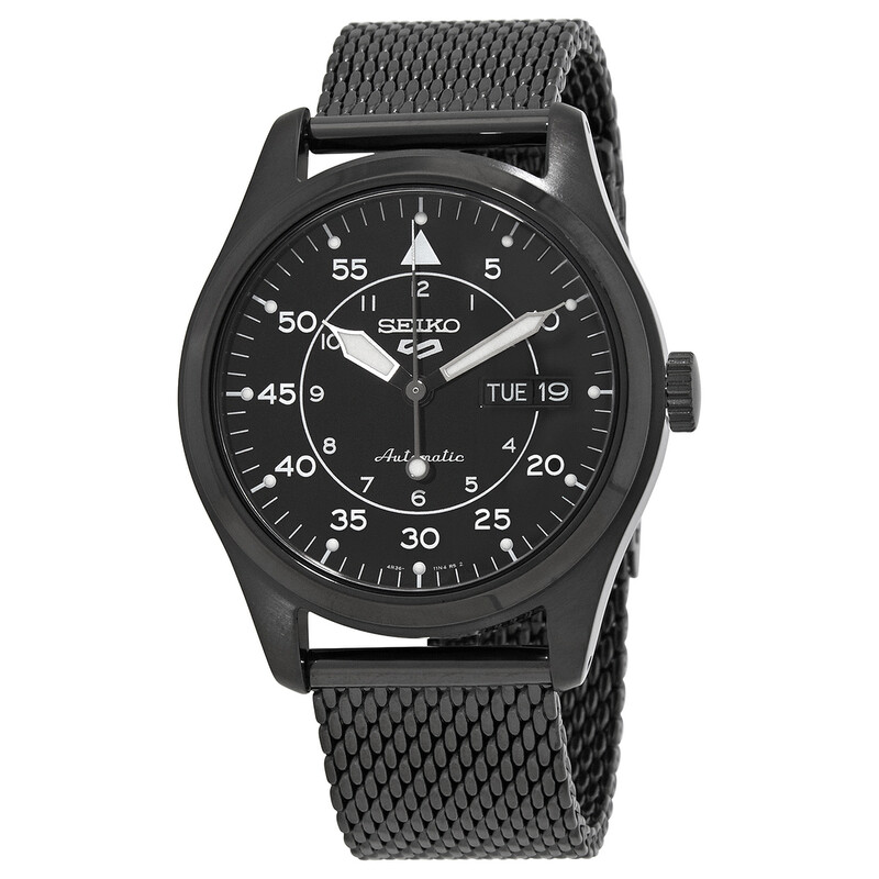 時計 Midoli SEIKO 5 Automatic SRPH25KC Seiko 5 Sport Automatic Black Dial Men's Watch SRPH25K1