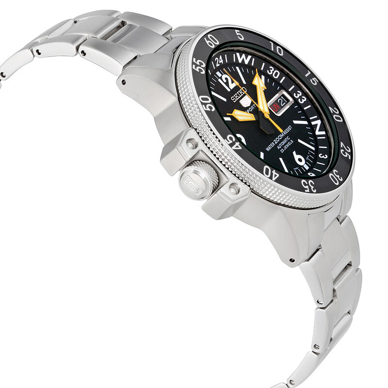 Seiko 5 Lefty Sport Land Shark Black Dial Men's Watch SKZ211K1