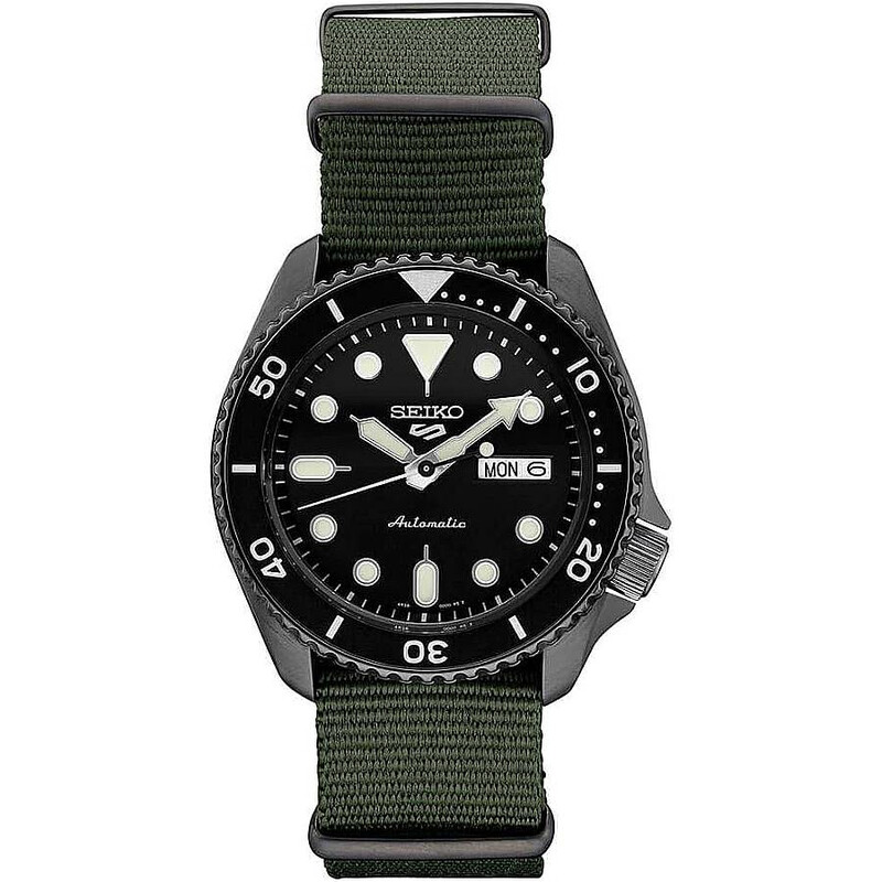 Seiko 5 Sports Automatic Black Dial Men's Watch SRPD91 - Watches