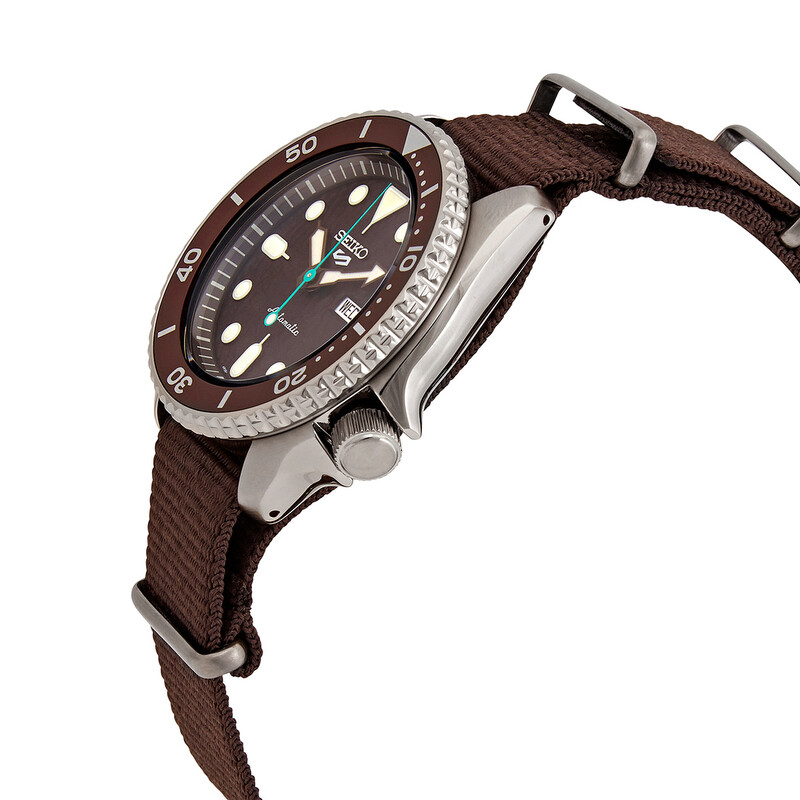 Seiko 5 sports Automatic Brown Dial Men's Watch SRPD85K1