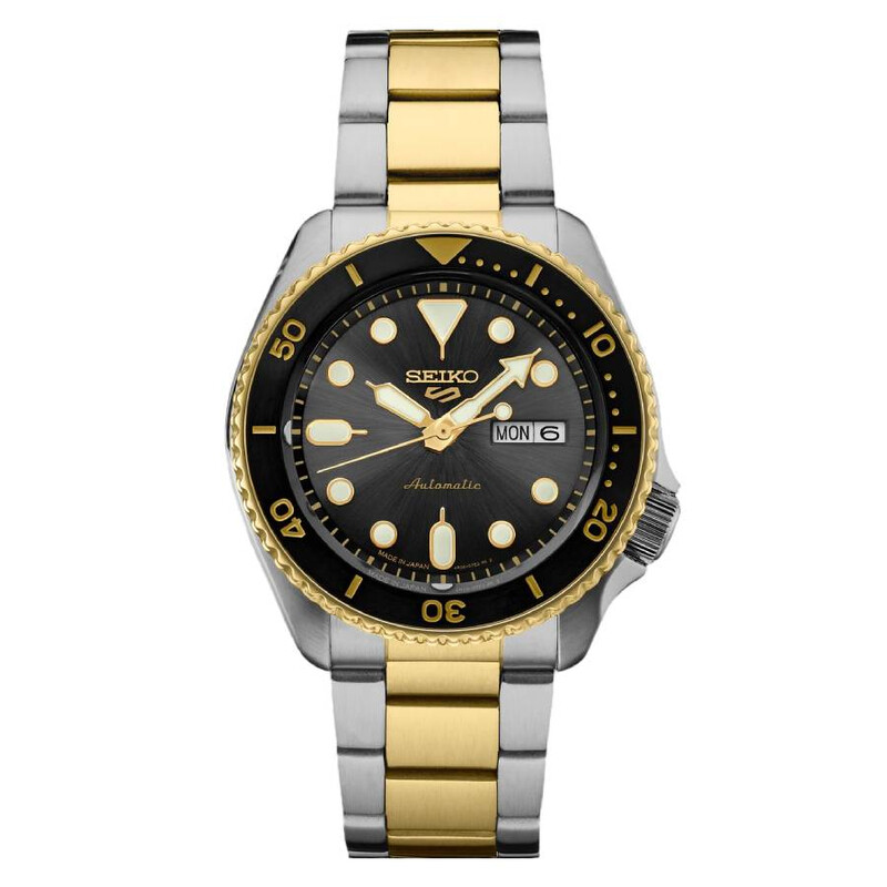 Seiko 5 Sports Automatic Charcoal Dial Men's Watch SRPK22