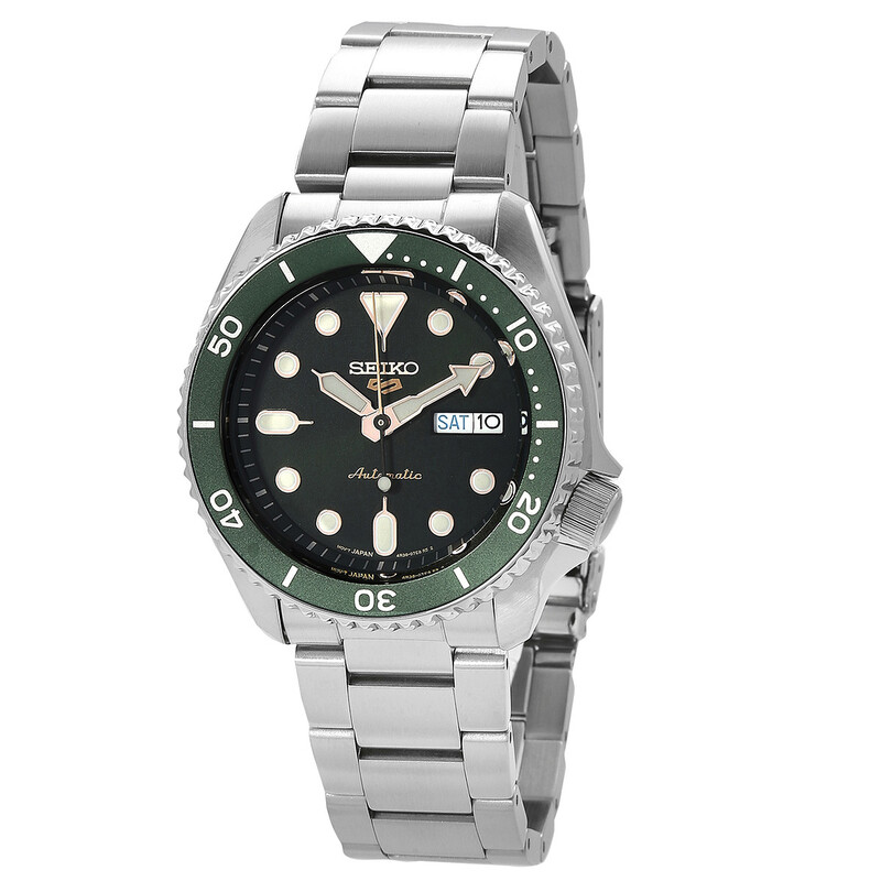 Seiko 5 Sports Automatic Green Dial Men's Watch SRPD63