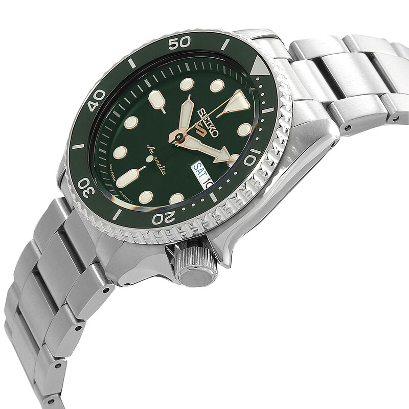 Seiko 5 Sports Automatic Green Dial Men's Watch SRPD63