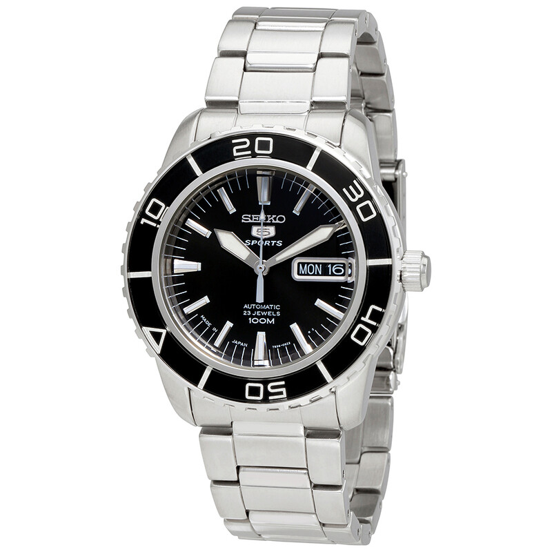 Seiko Fifty Five Fathoms Sports Automatic Black Dial Men's Watch