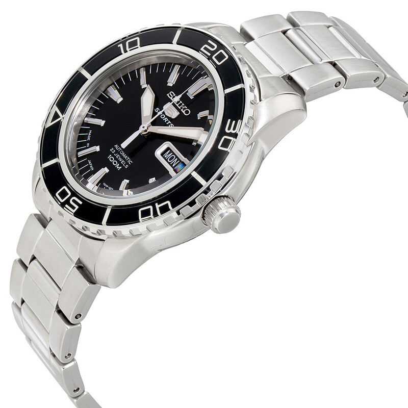 Seiko Fifty Five Fathoms Sports Automatic Black Dial Men's Watch