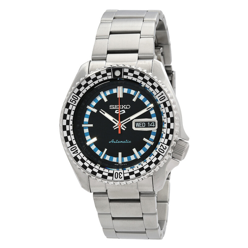 ジャンク SEIKO ５SPORTS Seiko 5 Sports Special Edition Automatic Black Dial Men's Watch