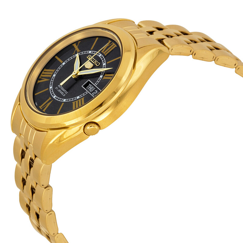 Seiko 5 Vintage Automatic Black Dial Yellow Gold-plated  display picture 2