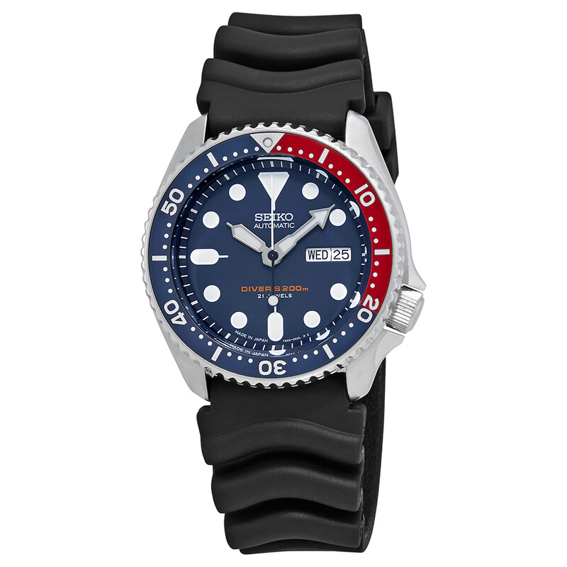 SEIKO ネイビーボーイ セイコー5 SKX009J1 JAPAN モデル Seiko Automatic Diver Blue Dial Pepsi Bezel Men's Watch SKX009J1