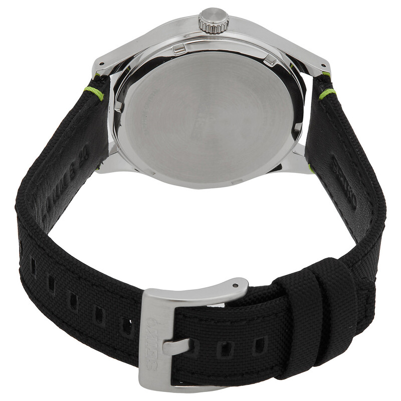 Seiko Big Date Quartz Black Dial Men's Watch SUR517P1