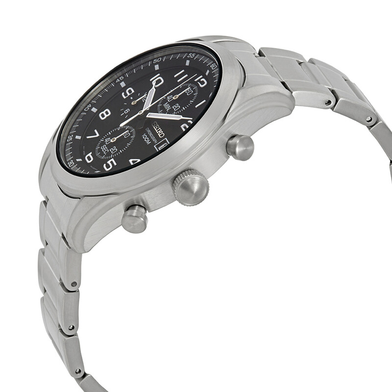 Seiko Black Dial Men's Chronograph Watch SSB269P1 4954628216021