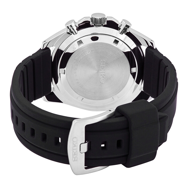 Seiko Essentials Chronograph Quartz Black Dial Men's Watch SSB347