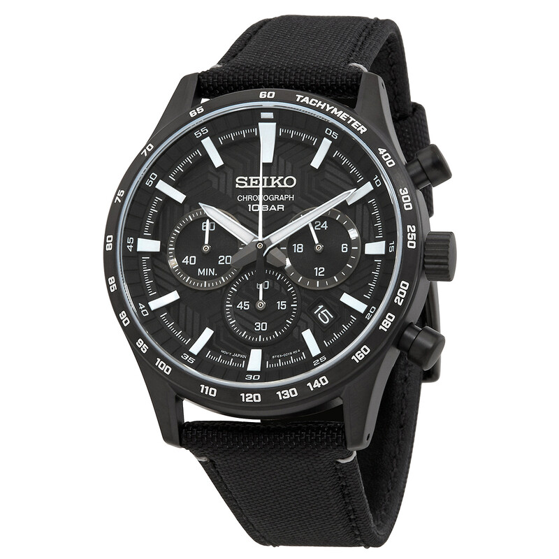 ⭐*️様 SEIKO クロノグラフ ブラックダイヤル Seiko Chronograph Quartz Black Dial Men's Watch SSB417P1