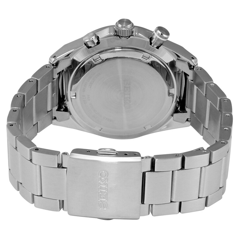 Seiko Chronograph Quartz Green Dial Stainless Steel Men's Watch
