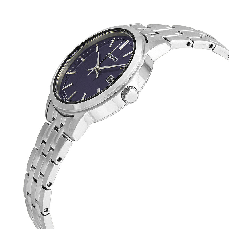 Seiko Classic Quartz Blue Dial Ladies Watch SUR407 4954628238801 ...