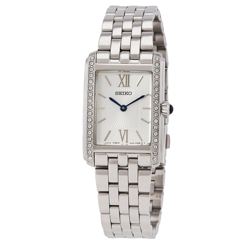 SEIKO Classic スワロフスキー 1N01‑0SG0/SXGP65J1 Seiko Classic Quartz Crystal Silver Dial Ladies Watch SWR091P1