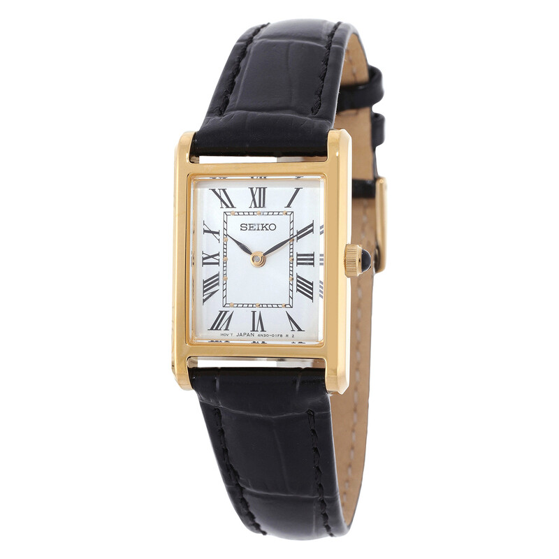 【希少・美品】セイコー タンクスクエア ホワイト クォーツ レディース腕時計 Seiko Classic Quartz White Dial Ladies Watch SWR108P1