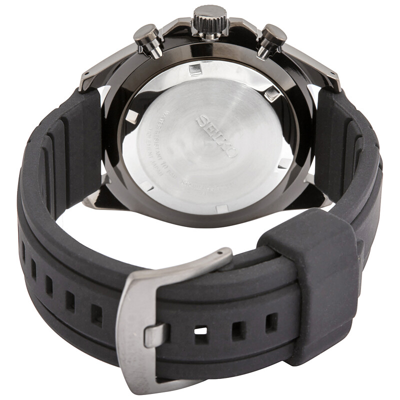 Seiko Conceptual Chronograph Quartz Black Dial Men's Watch