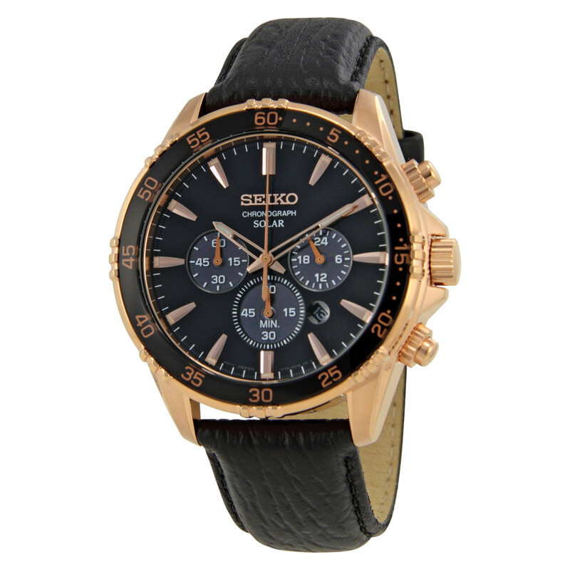 Seiko Core Chronograph Black Dial Men's Watch SSC448 029665184580