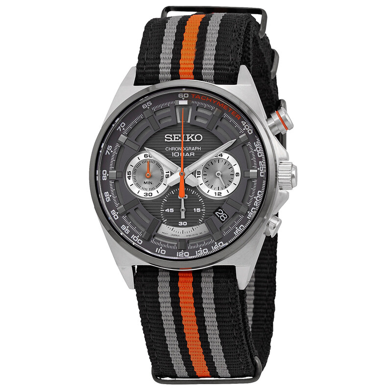 Seiko Core Chronograph Quartz Grey Dial Men's Watch SSB403P1