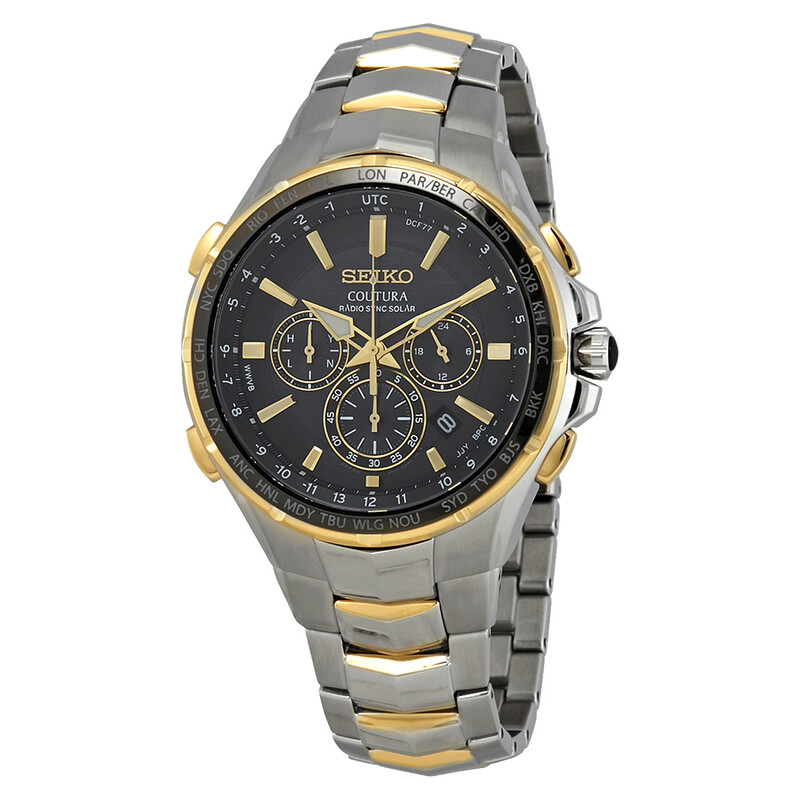 Seiko Coutura Men's Radio Sync Solor Chonograph Watch SSG010
