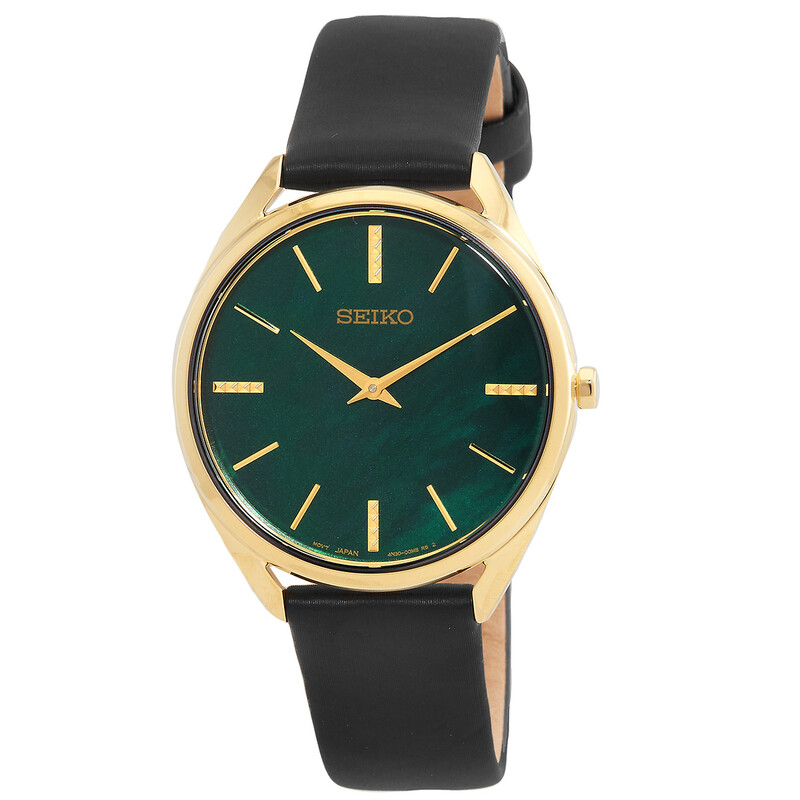 Seiko Essentials Quartz Green Mother of Pearl Dial Ladies Watch