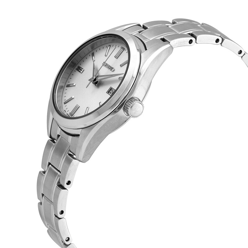 Seiko Women\'s Watch SUR633 Essentials Quartz Silver Dial Stainless Steel 30mm Seiko Sur633 | eBay main image 4