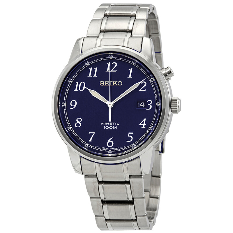 Seiko Kinetic Blue Dial Men's Watch SKA777 4954628219466 - Watches