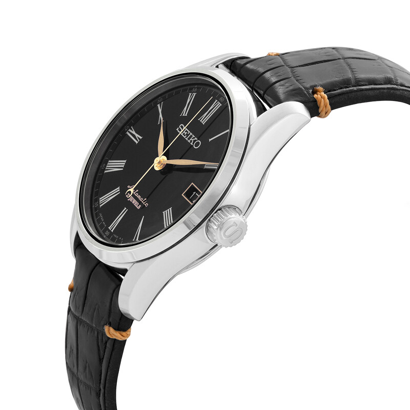 Seiko Presage Automatic Black Dial Men's Watch SARX029 - Watches