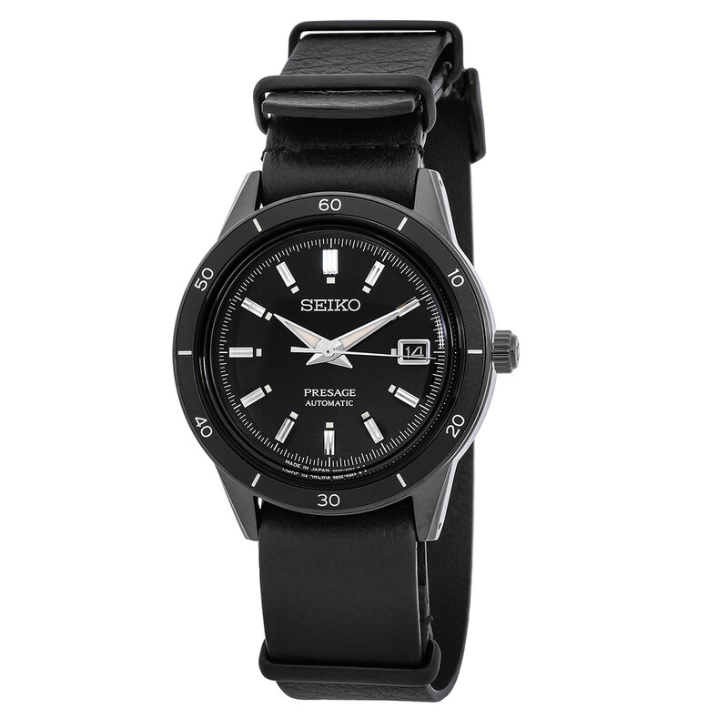 Seiko Presage Automatic Black Dial Men's Watch SRPH95J1 - Watches