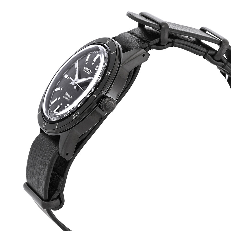 Seiko Presage Automatic Black Dial Men's Watch SRPH95J1 - Watches