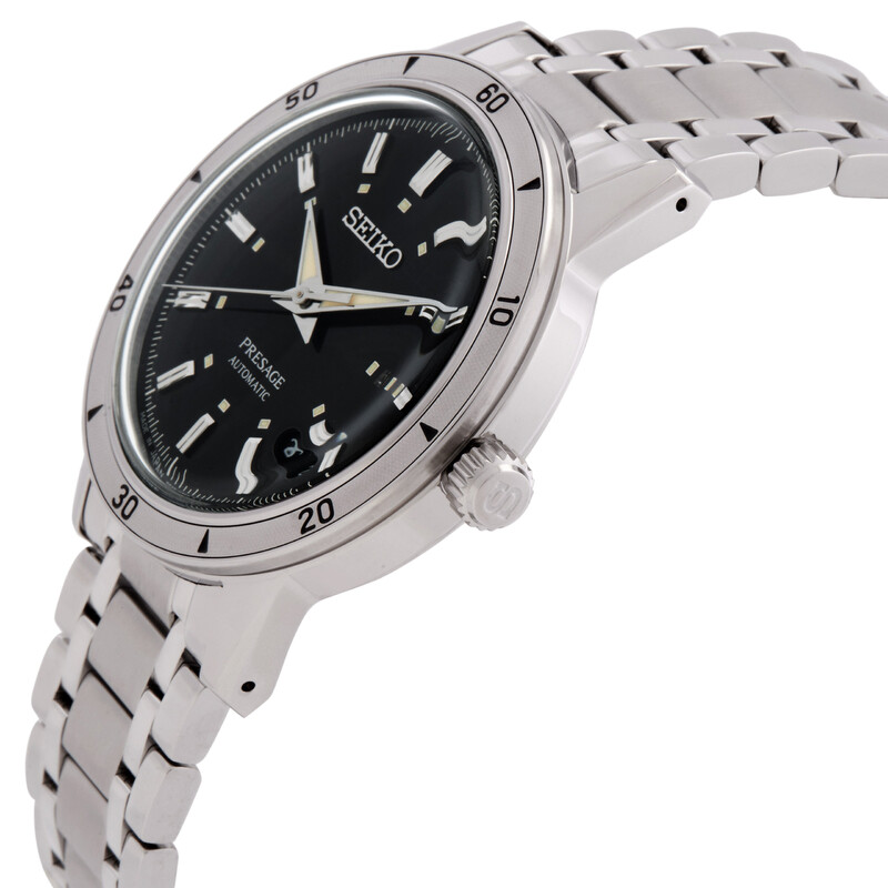 Seiko Presage Automatic Black Dial Men's Watch SRPL09J1