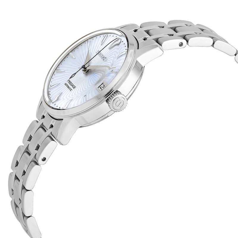 セイコー SEIKO 腕時計 プレザージュ SRP841J1 4R35-02T0 ブルー文字盤 デイト 裏スケ SS 自動巻き 【箱・保付き】 【中古】 Seiko SRP841J1 watch band - 4R35-02T0 - Watchstraponline.com